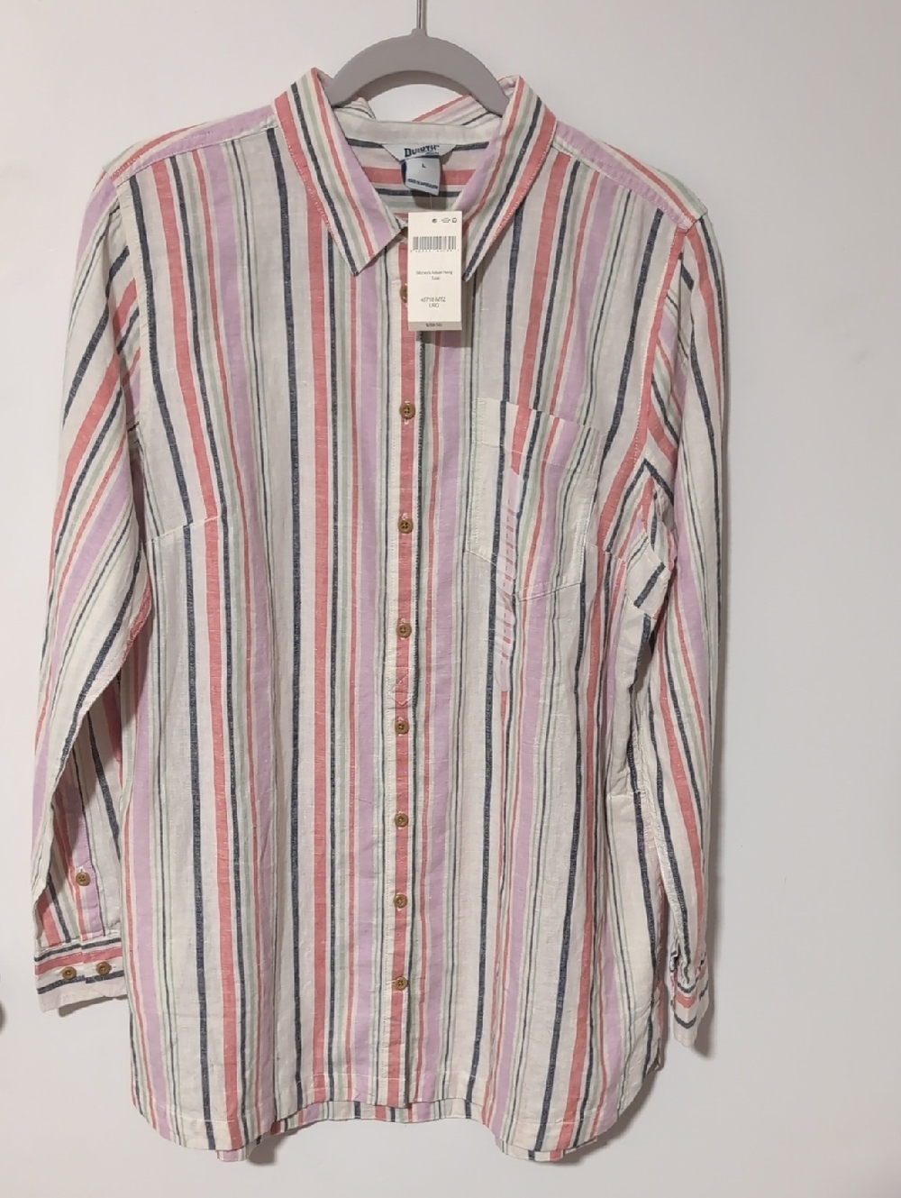 NWTDuluth Trading Co Striped Button-Down Shirt